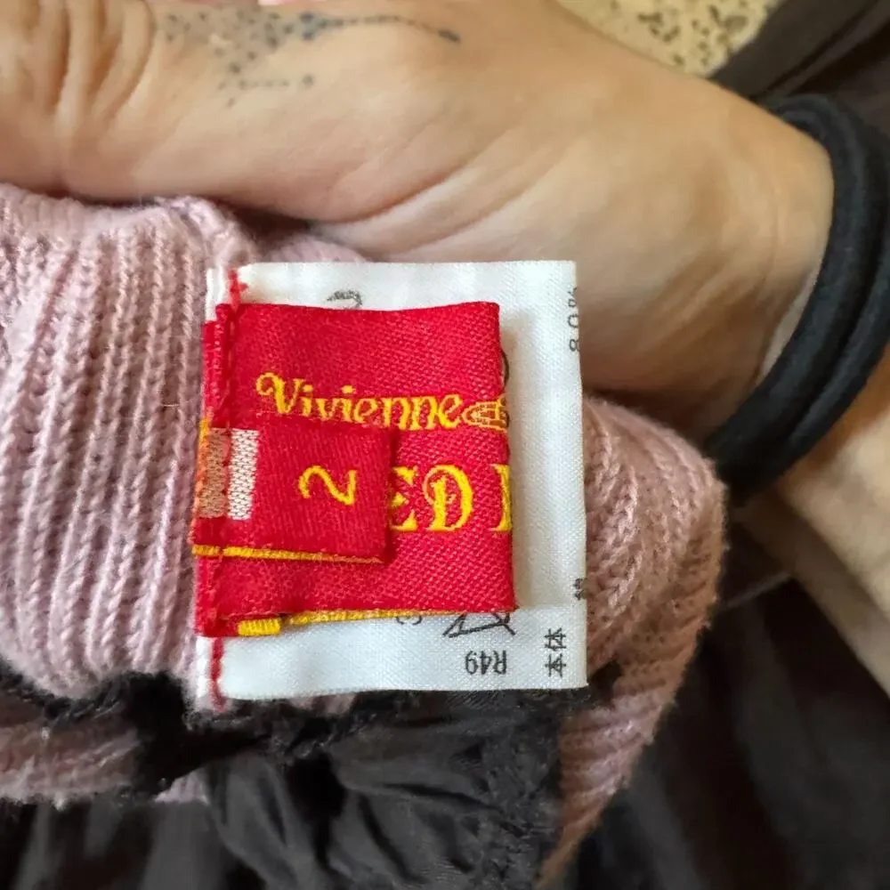 Vivienne Westwood Red Label Brown Skirt with Pink Waistband